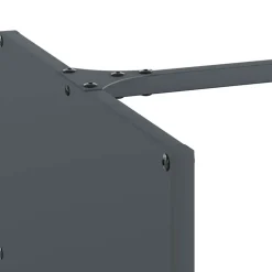 VIDAXL - Portant de bois chauffage anthracite 40x40x40 cm