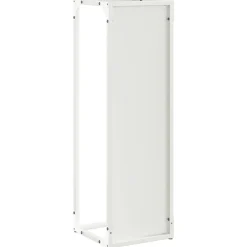 VIDAXL - Portant de bois chauffage blanc 25x25x80 cm