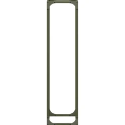 VIDAXL - Portant de bois chauffage vert olive 25x25x100 cm