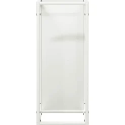 VIDAXL - Portant de bois chauffage blanc 25x25x60 cm