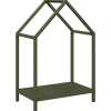 VIDAXL - Portant de bois chauffage vert olive 40x25x60 cm