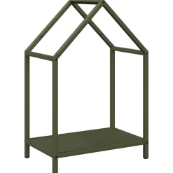 VIDAXL - Portant de bois chauffage vert olive 40x25x60 cm