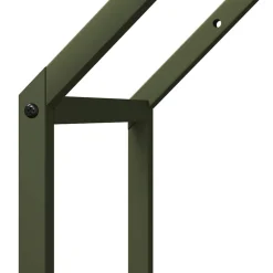 VIDAXL - Portant de bois chauffage vert olive 40x25x60 cm