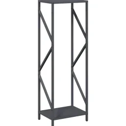 VIDAXL - Portant de bois chauffage anthracite 34x25x100 cm