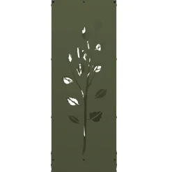 VIDAXL - Portant de bois chauffage vert olive 40x30x80 cm