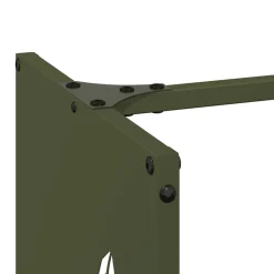 VIDAXL - Portant de bois chauffage vert olive 40x30x80 cm