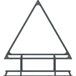 VIDAXL - Portant de bois chauffage anthracite 80x25x90 cm