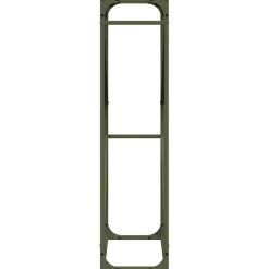 VIDAXL - Portant de bois chauffage vert olive 60x25x100 cm