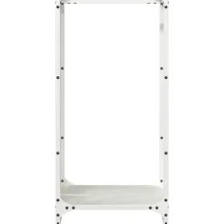 VIDAXL - Portant de bois chauffage blanc 40x30x80 cm