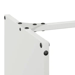 VIDAXL - Portant de bois chauffage blanc 40x30x80 cm