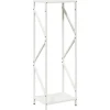 VIDAXL - Portant de bois chauffage blanc 34x25x100 cm