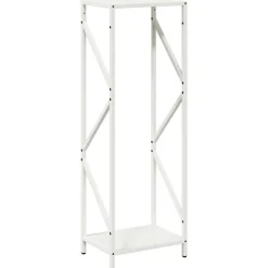 VIDAXL - Portant de bois chauffage blanc 34x25x100 cm