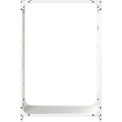 VIDAXL - Portant de bois chauffage blanc 60x28x90 cm