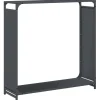 VIDAXL - Portant de bois chauffage anthracite 90x28x90 cm
