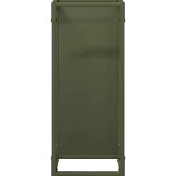 VIDAXL - Portant de bois chauffage vert olive 25x25x60 cm