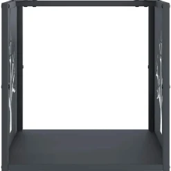 VIDAXL - Portant de bois chauffage anthracite 40x40x40 cm