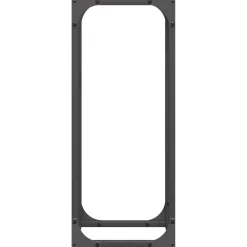 VIDAXL - Portant de bois chauffage noir 25x25x60 cm