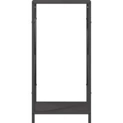 VIDAXL - Portant de bois chauffage noir 34x25x70 cm