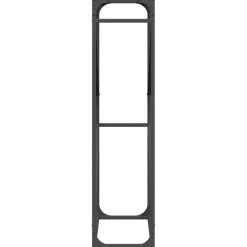 VIDAXL - Portant de bois chauffage noir 60x25x100 cm