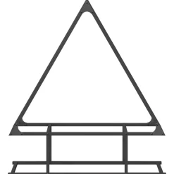 VIDAXL - Portant de bois chauffage noir 80x25x90 cm