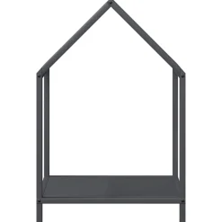 VIDAXL - Portant de bois chauffage anthracite 40x25x60 cm