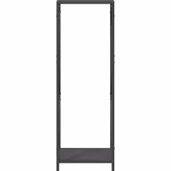 VIDAXL - Portant de bois chauffage noir 34x25x100 cm