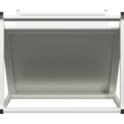 VIDAXL - Portant de bois chauffage blanc 70x43x34,5 cm