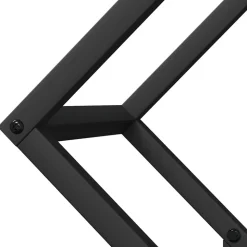 VIDAXL - Portant de bois chauffage noir 50x25x50 cm