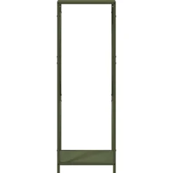 VIDAXL - Portant de bois chauffage vert olive 34x25x100 cm