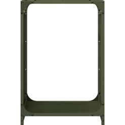 VIDAXL - Portant de bois chauffage vert olive 44x28x65 cm