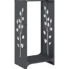 VIDAXL - Portant de bois chauffage anthracite 40x30x80 cm