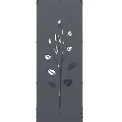 VIDAXL - Portant de bois chauffage anthracite 40x30x80 cm