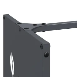 VIDAXL - Portant de bois chauffage anthracite 40x30x80 cm