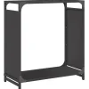 VIDAXL - Portant de bois chauffage noir 60x28x65 cm