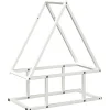 VIDAXL - Portant de bois chauffage blanc 50x25x60 cm