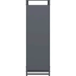 VIDAXL - Portant de bois chauffage anthracite 60x28x90 cm
