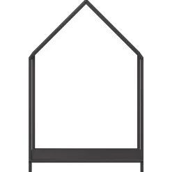 VIDAXL - Portant de bois chauffage noir 60x25x90 cm