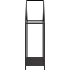 VIDAXL - Portant de bois chauffage noir 60x25x90 cm