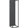 VIDAXL - Portant de bois chauffage anthracite 25x25x100 cm