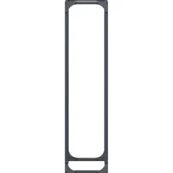 VIDAXL - Portant de bois chauffage anthracite 25x25x100 cm