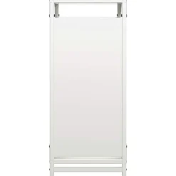 VIDAXL - Portant de bois chauffage blanc 44x28x65 cm