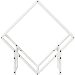 VIDAXL - Portant de bois chauffage blanc 60x25x60 cm
