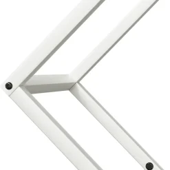 VIDAXL - Portant de bois chauffage blanc 60x25x60 cm