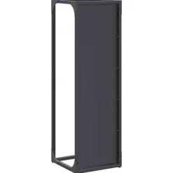 VIDAXL - Portant de bois chauffage anthracite 25x25x80 cm