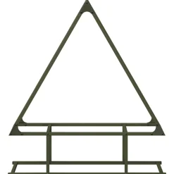 VIDAXL - Portant de bois chauffage vert olive 80x25x90 cm