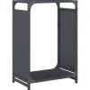 VIDAXL - Portant de bois chauffage anthracite 44x28x65 cm