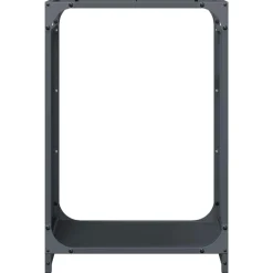 VIDAXL - Portant de bois chauffage anthracite 44x28x65 cm