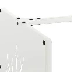 VIDAXL - Portant de bois chauffage blanc 40x40x40 cm