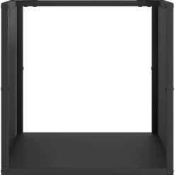 VIDAXL - Portant de bois chauffage noir 40x40x40 cm