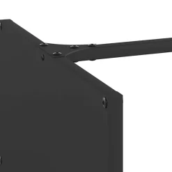 VIDAXL - Portant de bois chauffage noir 40x40x40 cm